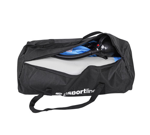 Килимок надувний Airtrack inSPORTline Airstunt 400x100 см, сіро-бірюзовий Килимок надувний Airtrack inSPORTline Airstunt 400x100 см, сіро-бірюзовий