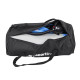 Килимок надувний Airtrack inSPORTline Airstunt 400x100 см, сіро-бірюзовий