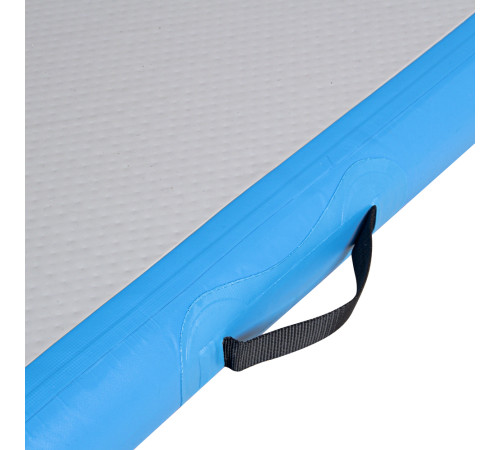 Килимок надувний Airtrack inSPORTline Airstunt 400x100 см, сіро-бірюзовий Килимок надувний Airtrack inSPORTline Airstunt 400x100 см, сіро-бірюзовий
