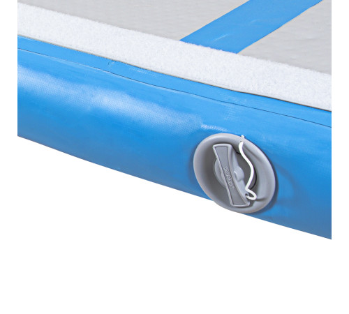 Килимок надувний Airtrack inSPORTline Airstunt 400x100 см, сіро-бірюзовий Килимок надувний Airtrack inSPORTline Airstunt 400x100 см, сіро-бірюзовий