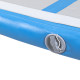 Килимок надувний Airtrack inSPORTline Airstunt 400x100 см, сіро-бірюзовий