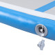 Килимок надувний Airtrack inSPORTline Airstunt 400x100 см, сіро-бірюзовий