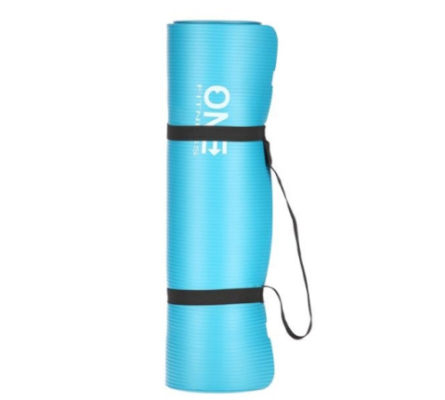 Килимок для йоги YM30 ONE FITNESS – блакитний 