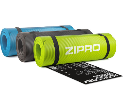Фітнес-килимок Zipro 180 cm x 60 cm x 1.5 cm - салатовий