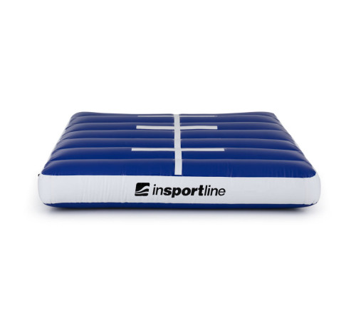 Килимок надувний гімнастичний inSPORTline Airincline 200x200 см, біло-синій