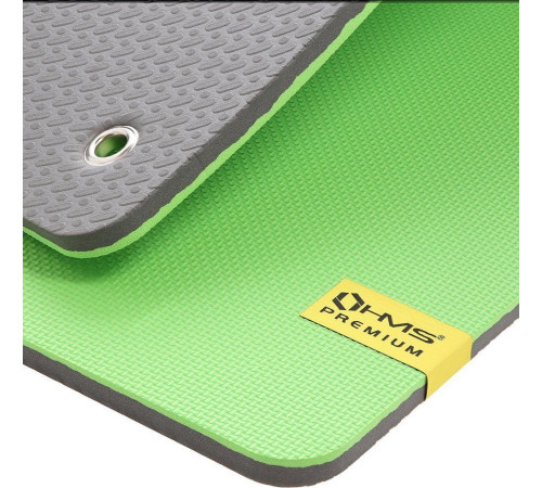 Фітнес-килимок HMS MFK08 120 cm x 60 cm x 1.5 cm - чорно-зелений