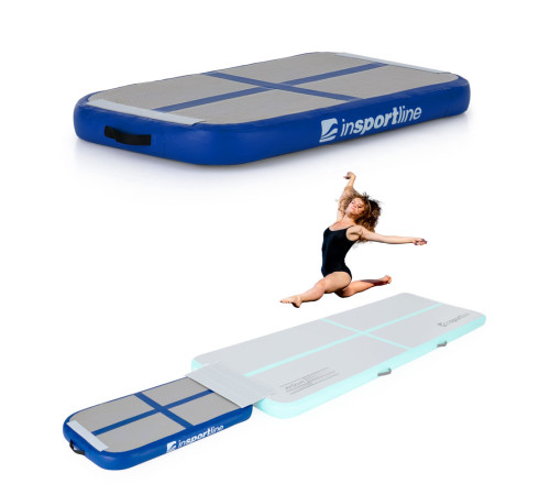 Килимок надувний inSPORTline Airplace 90x60 см, сіро-синій