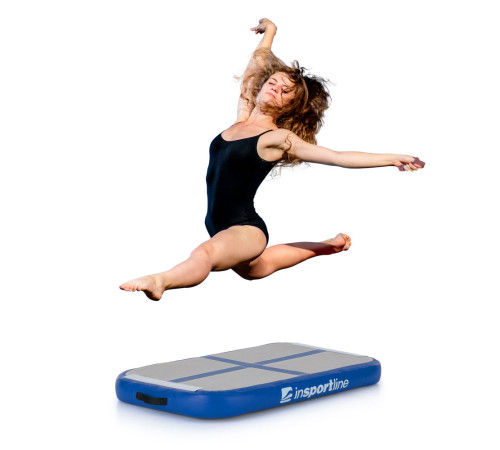 Килимок надувний inSPORTline Airplace 90x60 см, сіро-синій