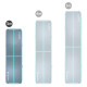 Килимок надувний Airtrack inSPORTline Airstunt 300x100x10 см, сіро-бірюзовий