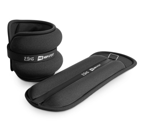 Обважнювачі для ніг та рук Hop-Sport HS-S005WB 2х2,5 кг чорні Обважнювачі для ніг та рук Hop-Sport HS-S005WB 2х2,5 кг чорні