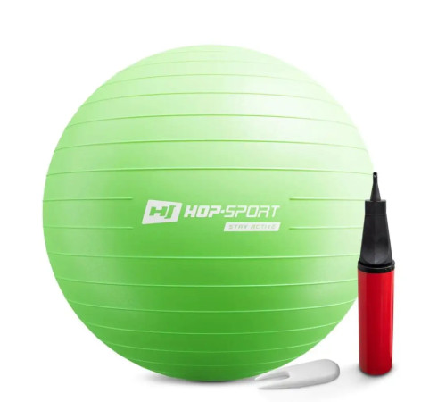 Фітбол Hop-Sport 65 см зелений + насос