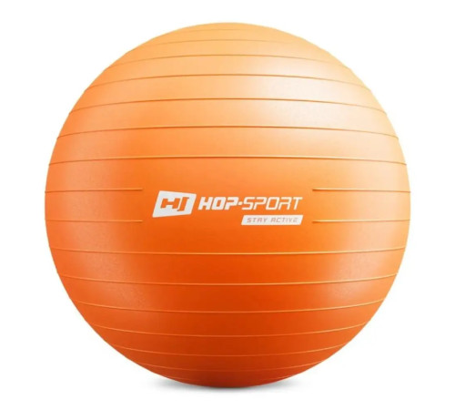Фітбол Hop-Sport 65 см помаранчевий + насос