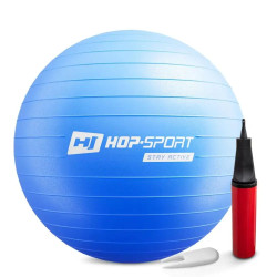 Фітбол Hop-Sport 65 см синій + насос 