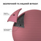 М'яч для фітнесу WCG 55 Anti-Burst 250 кг рожевий + насос