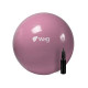 М'яч для фітнесу WCG 55 Anti-Burst 250 кг рожевий + насос