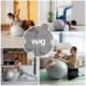 М'яч для фітнесу WCG 75 Anti-Burst 250 кг сірий + насос