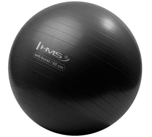 Гімнастичний м'яч HMS YB02 Anti-Burst 65cm (17-42-122) - чорний