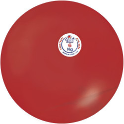 М'яч гумовий Polanik TRIAL суперм'який 6 кг червоний