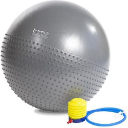 Гімнастичний м'яч HMS YB03 65cm - темно-сірий  