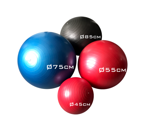 М'яч гімнастичний антирозривний 55 см Bauerfitness ACF-1071 - BLUE М'яч гімнастичний антирозривний 55 см Bauerfitness ACF-1071 - BLUE