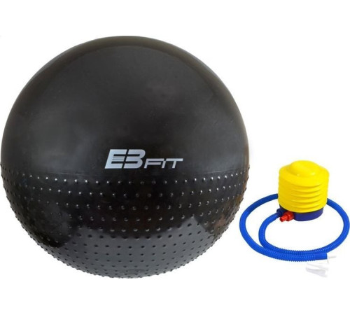 Гімнастичний м'яч Eb Fit Half Fit 75cm - чорний Гімнастичний м'яч Eb Fit Half Fit 75cm - чорний