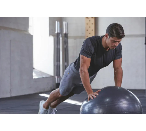 Фітбол Adidas Gymball 55 см, сірий