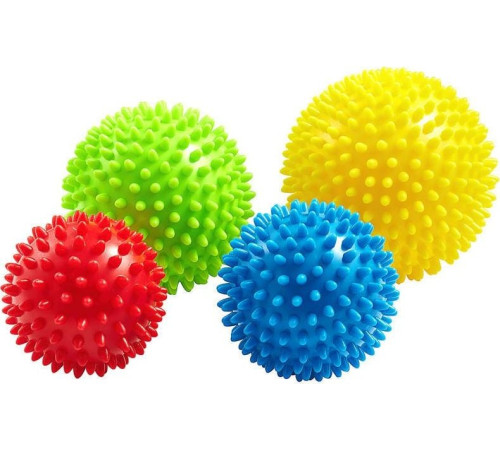 Масажні кульки 4fizjo Spike balls - 4 шт./салатовий, червоний,блакитний, жовтий Масажні кульки 4fizjo Spike balls - 4 шт./салатовий, червоний,блакитний, жовтий