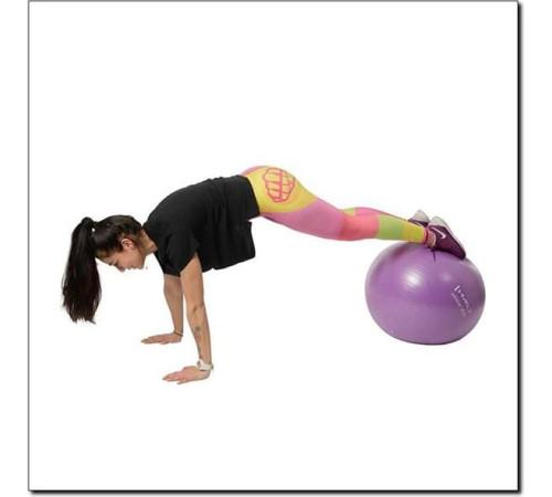 Гімнастичний м'яч HMS Anti-Burst 65cm (YB02) - фіолетовий