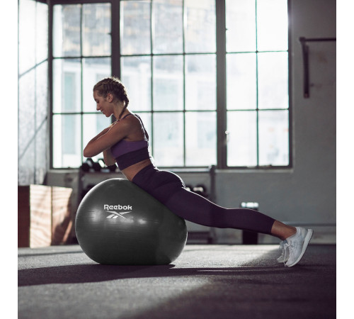 Гімнастичний м'яч Reebok 75 CM RAB-12017BK темно-сірий Гімнастичний м'яч Reebok 75 CM RAB-12017BK темно-сірий