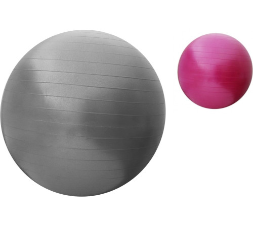 SportVida Piłka gimnastyczna pompka różowa 65cm SportVida Piłka gimnastyczna pompka różowa 65cm
