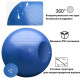 М'яч для фітнесу (фітбол) WCG 55 Anti-Burst 300кг оранжевий + насос