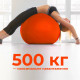 М'яч для фітнесу (фітбол) WCG 55 Anti-Burst 300кг оранжевий + насос