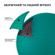 М'яч для фітнесу (фітбол) WCG 65 Anti-Burst 300кг бірюзовий + насос