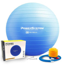 Гімнастичний м'яч для фітнесу Power System PS-4012 65 см, синій