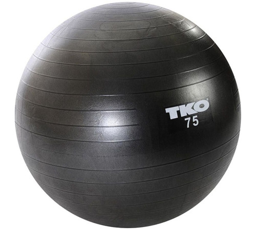 Гімнастичний м'яч TKO Fitness 75cm (122FBP-BK-75) - чорний Гімнастичний м'яч TKO Fitness 75cm (122FBP-BK-75) - чорний