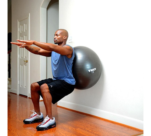 Гімнастичний м'яч TKO Fitness 75cm (122FBP-BK-75) - чорний Гімнастичний м'яч TKO Fitness 75cm (122FBP-BK-75) - чорний