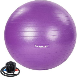 Гімнастичний м'яч з насосом Movit 55 cm - фіолетовий 