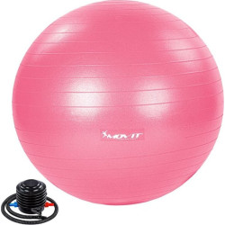 Гімнастичний м'яч з насосом Movit  65 cm - рожевий 