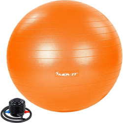 Гімнастичний м'яч з насосом Movit 65 cm - помаранчевий 