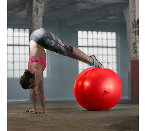 М'яч гімнастичний 75 см Adidas ADBL-13247OR червоний М'яч гімнастичний 75 см Adidas ADBL-13247OR червоний