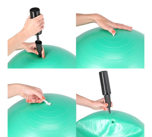 Гімнастичний м'яч HMS YB01, чорний