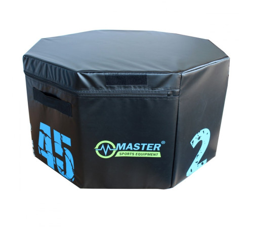 Пліометричний бокс MASTER 45 см, чорно-синій