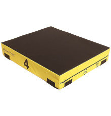 Пліометричний бокс MASTER Soft 90 x 75 x 15 см, чорно-жовтий