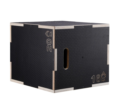 Пліометричний бокс VEVOR 20/18/16 дюймів, чорний