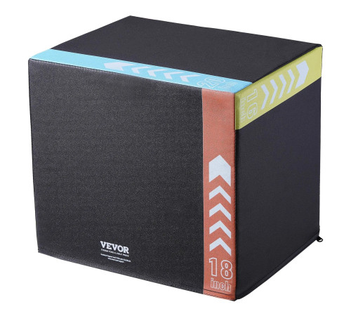 Пліометрична бокс VEVOR 20/18/16 дюймів, різнокольоровий
