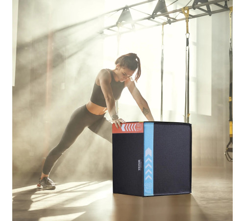 Пліометрична бокс VEVOR 20/18/16 дюймів, різнокольоровий