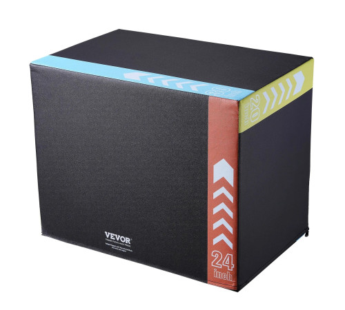 Пліометричний бокс VEVOR 30/24/20 дюймів, різнокольоровий