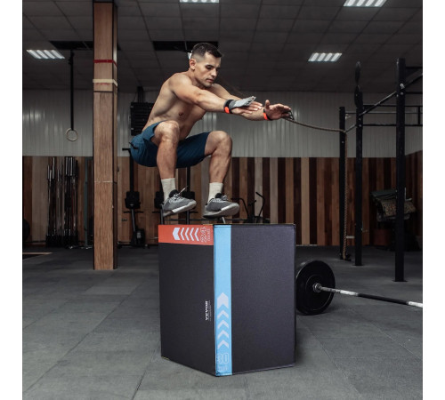 Пліометричний бокс VEVOR 30/24/20 дюймів, різнокольоровий