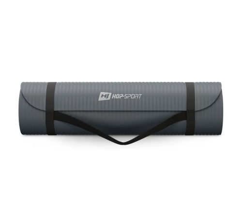 Коврик для йоги Hop-Sport HS-NB010GM NBR 1см графітовий Коврик для йоги Hop-Sport HS-NB010GM NBR 1см графітовий