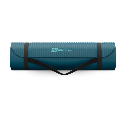 Коврик для йоги Hop-Sport HS-NB010GM NBR 1см темний морський Коврик для йоги Hop-Sport HS-NB010GM NBR 1см темний морський